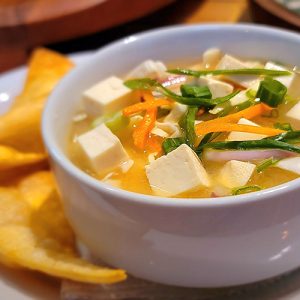Hot and Sour Shrimp & Tofu Soup